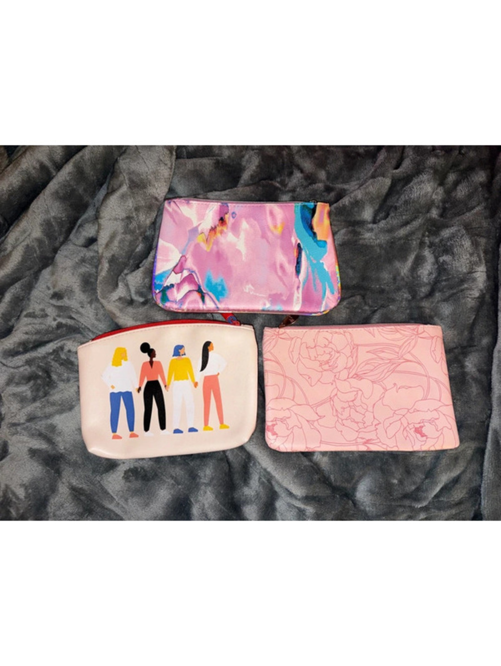 Three Ipsy Makeup Bags